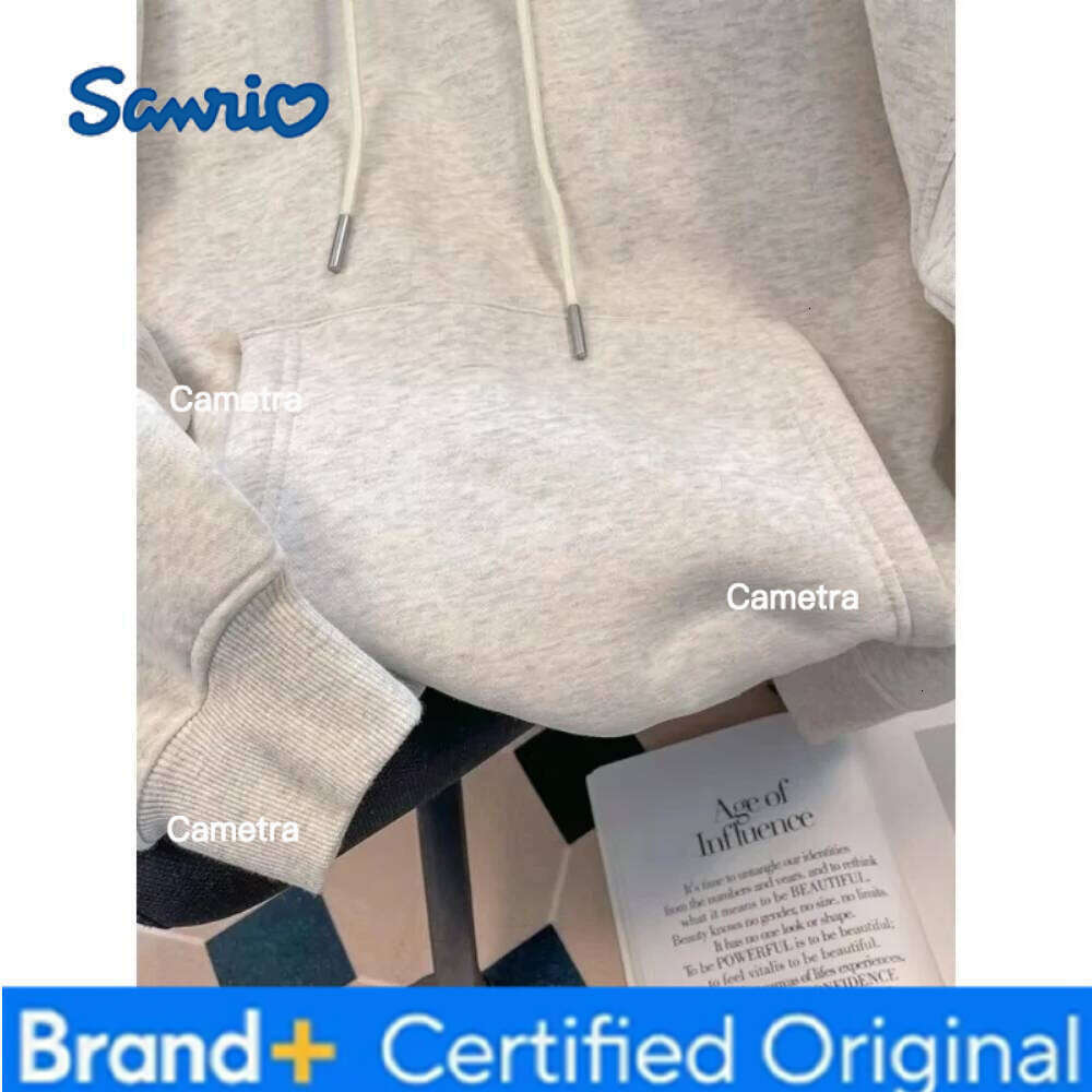 Sanrio MINISO Japanese Anime Autumn Winter Men Women's Clothing Cute Hello Kitty Print Hooded Y2K Sweatshirt Oversized Hoodies H260112