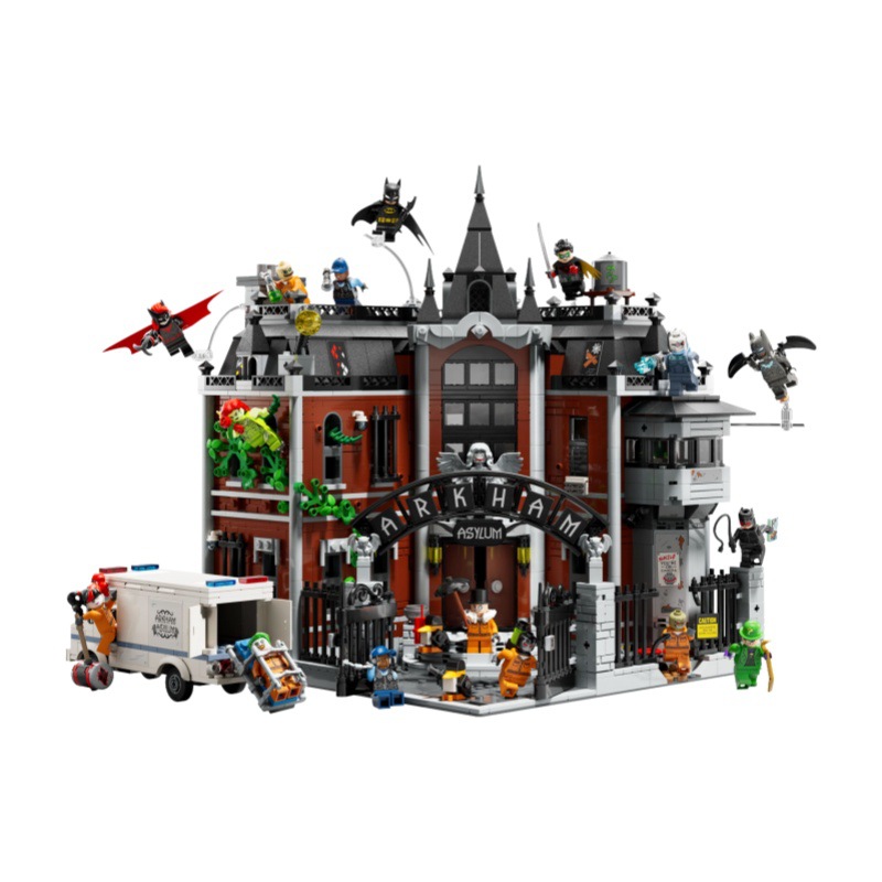 Cross-border Superhero Series 76300 Arkham Asylum Building Block Construction Toy