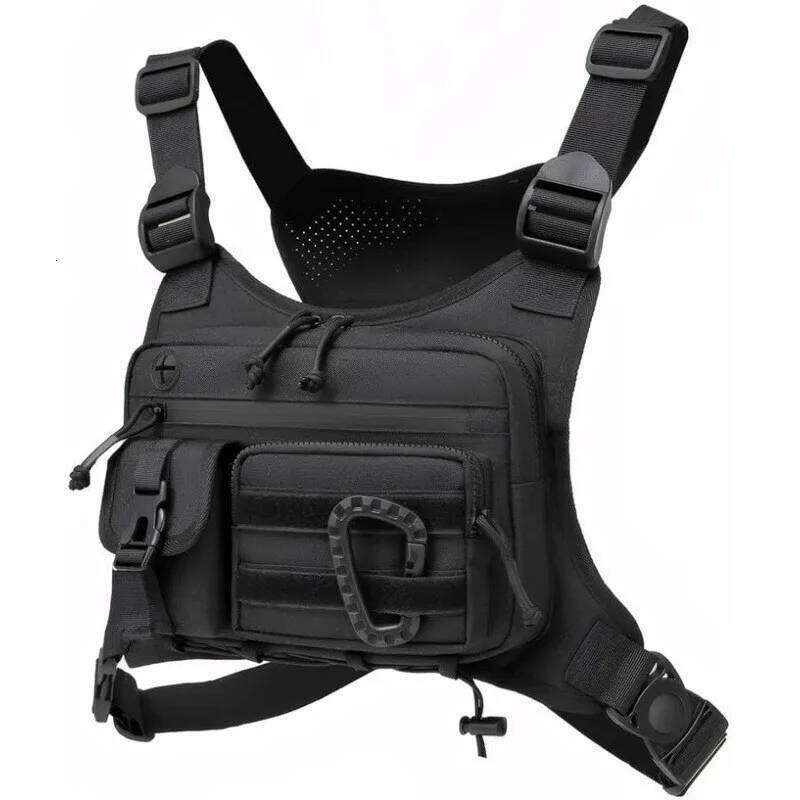Outdoor Tactical Men's Vest EDC Waterproof Anti-Theft Pack for Cycling Bags Running Front Chest Bag Handbag