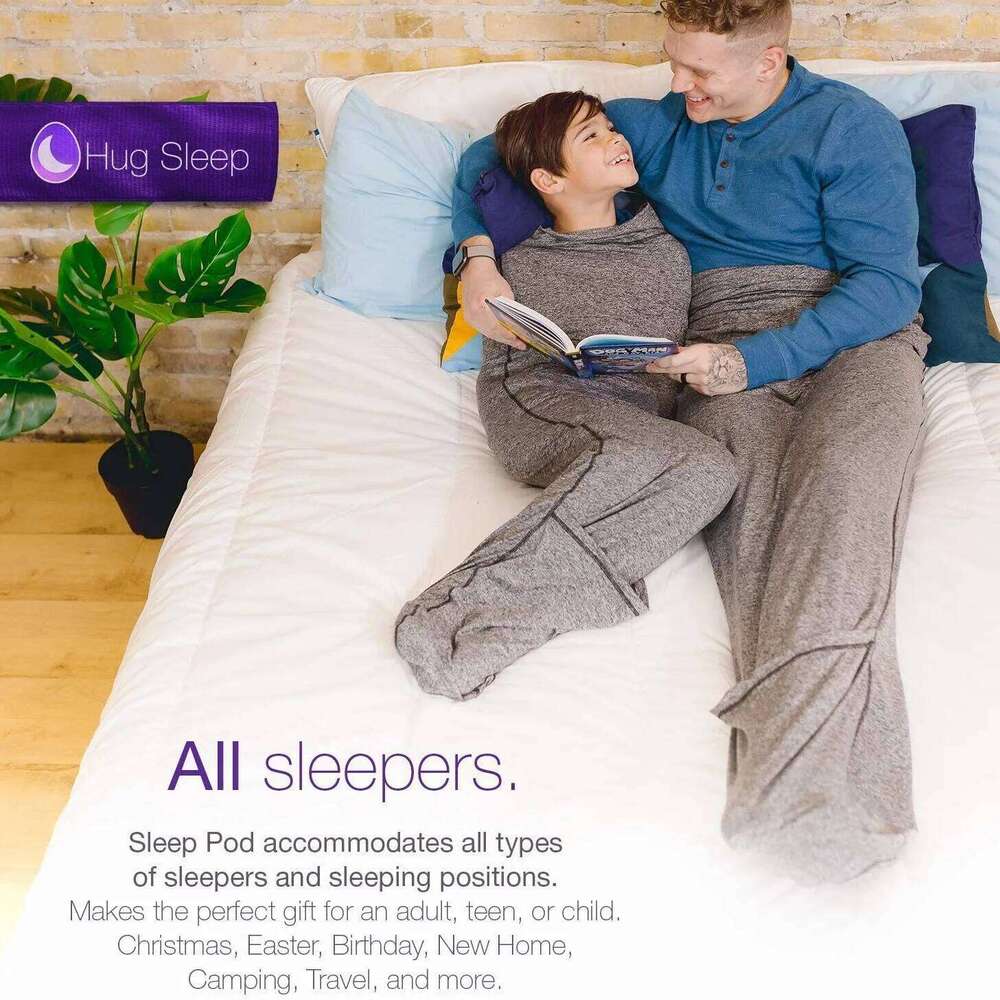 Compression Sack For Adults Ultra Lightweight Anxiety Breathable Stretch Weighted Blanket with Hooded Sleep Pod XJ260112