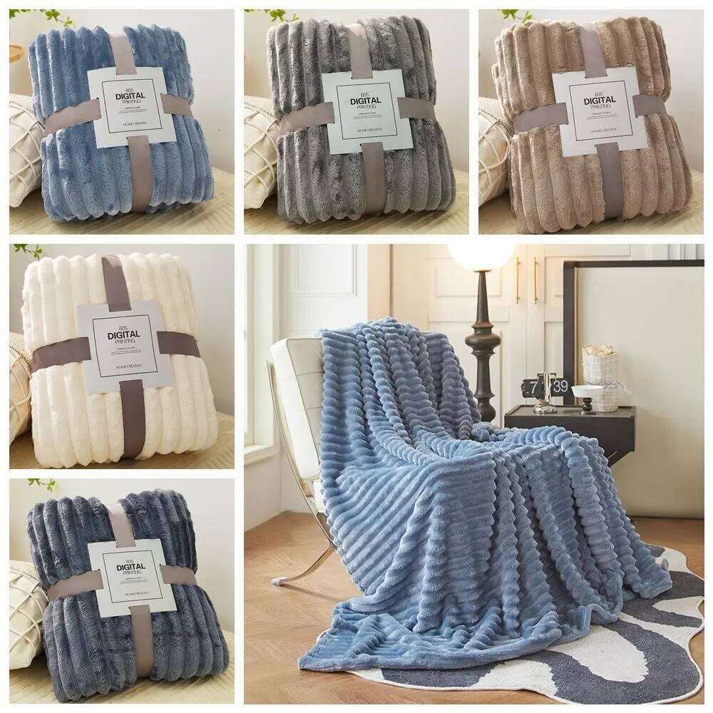 New Double Sided Skin-Friendly Warm Conditioning Quilt Breathable Ultra Soft Bunny Blanket XJ260112