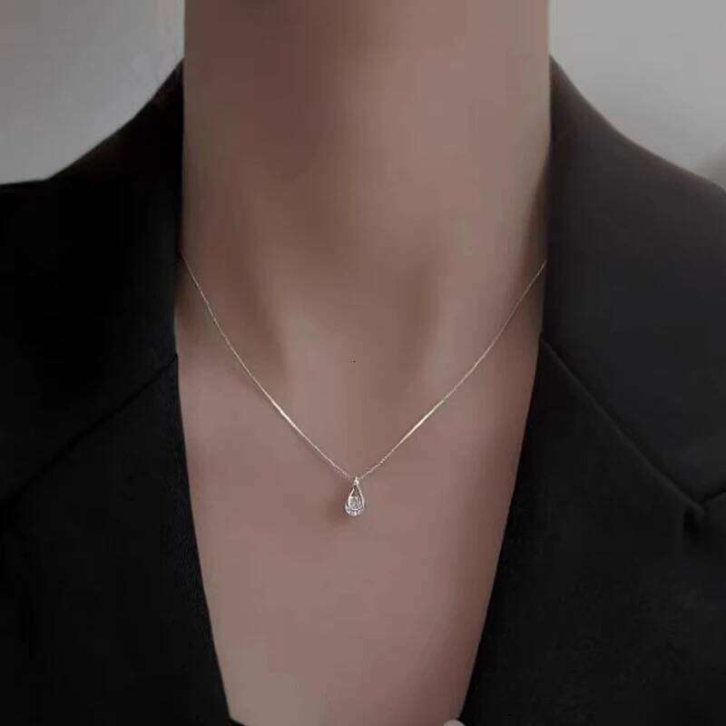 925 Sterling Silver Cross Necklace Star Asymmetric Personalized Collar Chain for Birthday Gifts to Friends Student Jewelry H260112