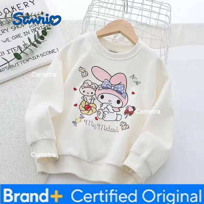 Sanrio Cartoon My melody cute girl sweatshirt long sleeve loose new casual versatile children autumn wholesale gift kawaii H260112