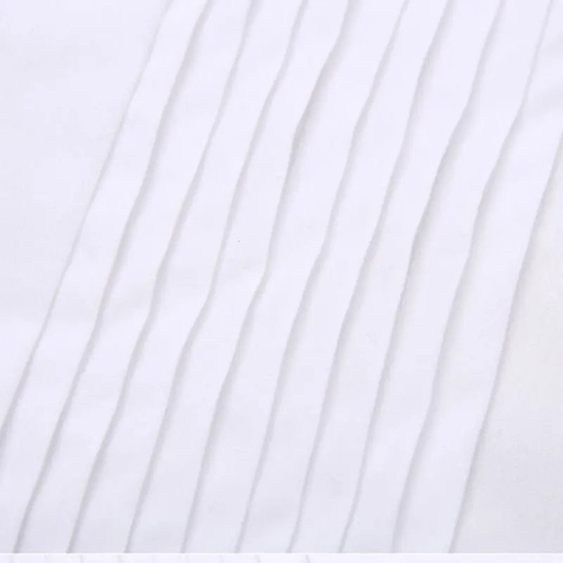 6XL Mens long sleeve shirt Formal dress Plus size tuxedo Wear free wear antiwrinkle Business casual High quality solid color 260109