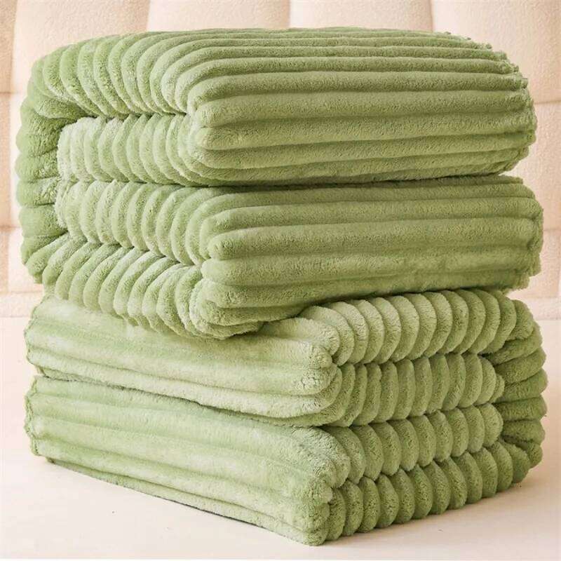 2025 new solid color winter milk coral fleece air conditioner blanket nap sofa blanket, no XJ260112