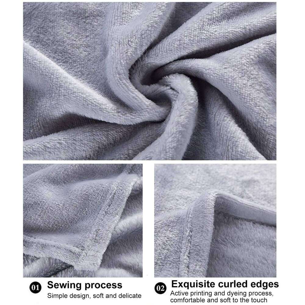 150*100cm Single Twin Blanket For Bed,Full Size Throw Warm Blankets,Shoulder Knee Cozy Solid Color Blankets cookie run kingdom XJ260112