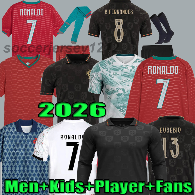 2026 soccer jersey Portuguese FERNANDES DIOGO Portuguesa 2025 Joao Felix 25 26 27 Football shirt BERNARDO Portugieser Kids Portogallo player PorTUgals EUSEBIO