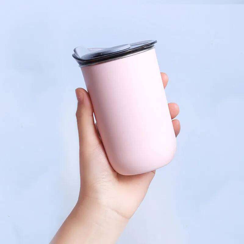 Stainless Steel Cup 300ML with Lid Simple Insulated Coffee Thermal Bottle Heat-resistant Thermos Mug Drinkware
