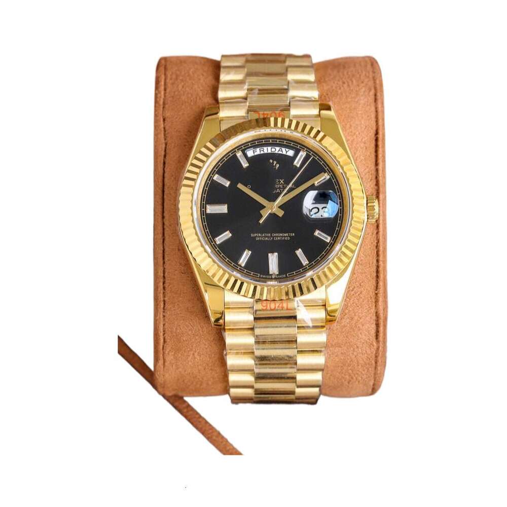 R O LEX Men's automatic mechanical watch, 40mm stainless steel bracelet, luxury business watch, luminous hands, water resistant, with date displa