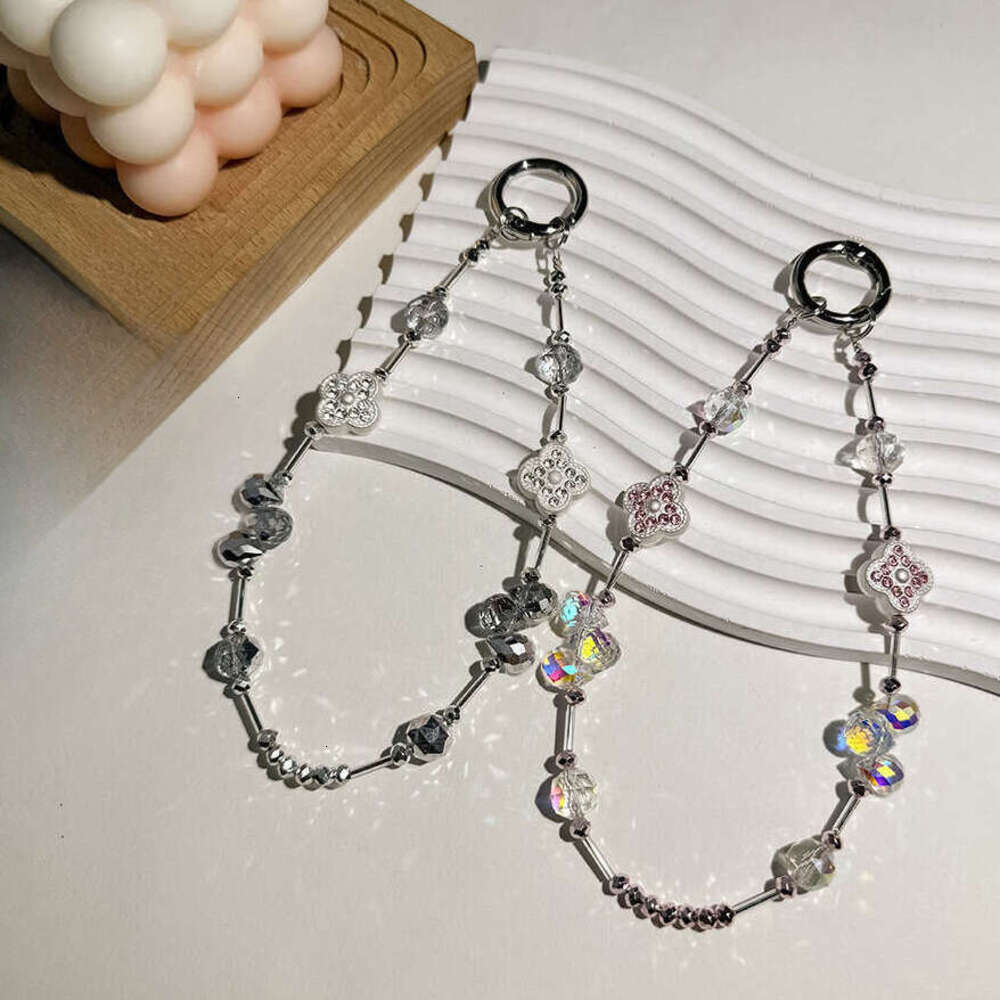 Women's Keychain Ornament Hanging Chain Metal Keyring Key Wallet Hot Sale New Accessories Pearl Bow Pendant Jewelry Earphone Case White Free Ship