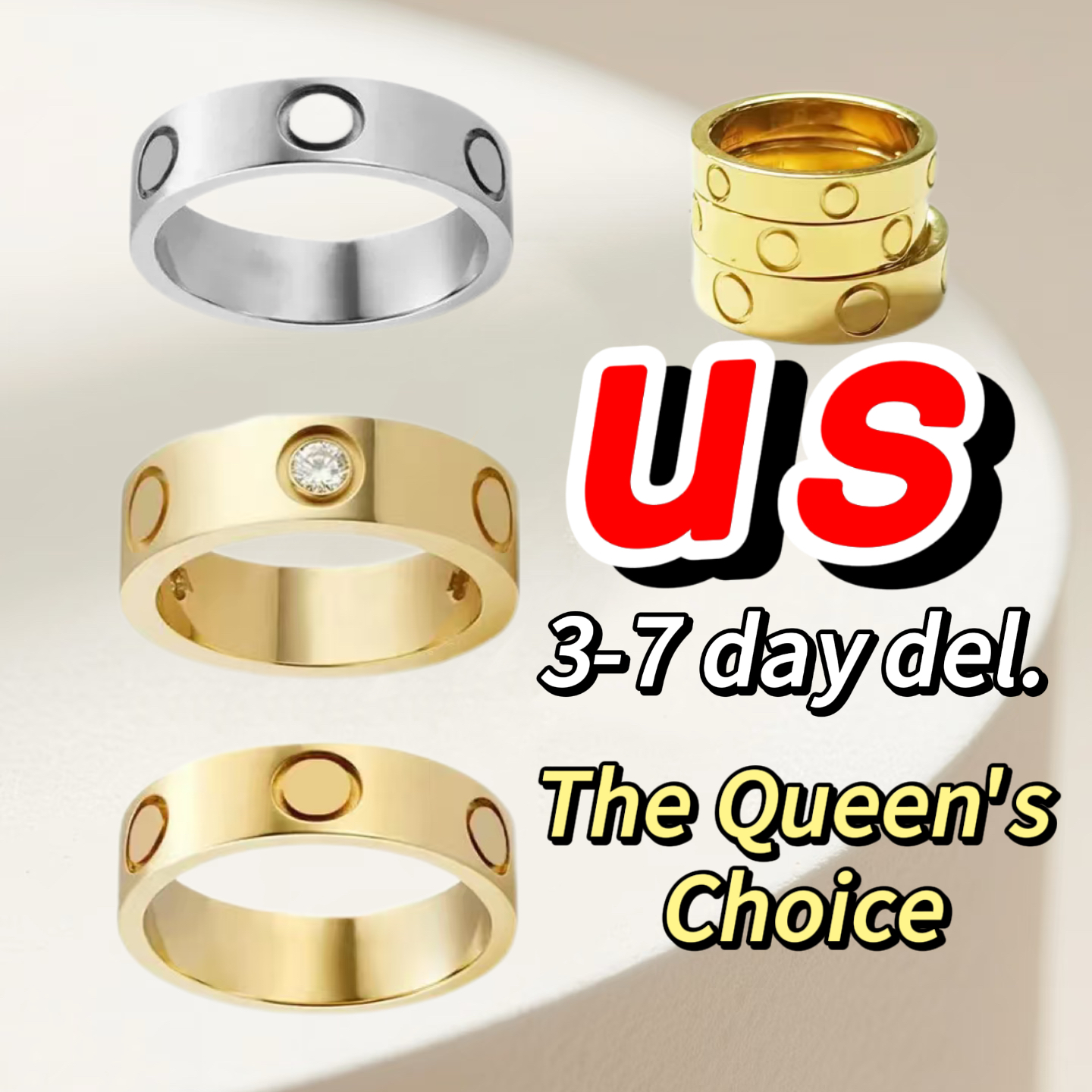 jewely ring designer ring womens couple ring luxury designer jewelry women 4mm and 5mm and 6mm