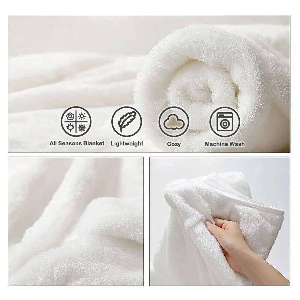 "Adorable Safari Animals Blanket, Soft Fleece with Giraffe, Elephant, Lion and Zebra for Kids Room Decor" XJ260112