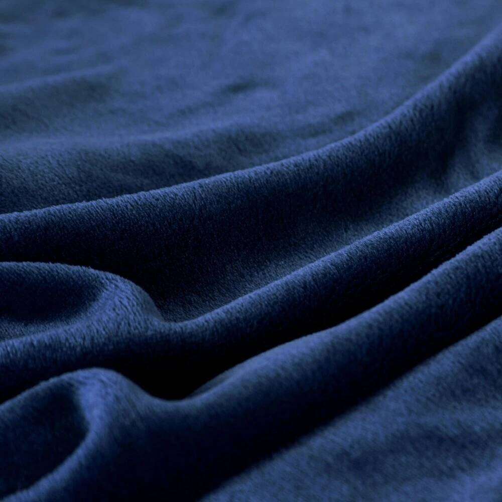 Winter Flannel Blankets For Beds 230Gsm Solid Blue Soft Warm Thin Coral Fleece Bedspread Sofa Cover Faux Fur Plaid Blanket XJ260112