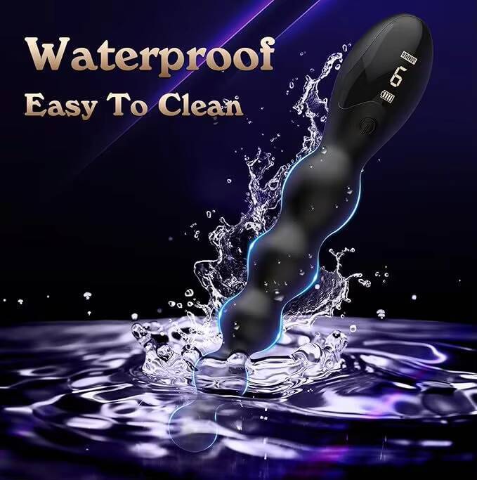 Vibrating Anal Beads Butt Plug LCD Screen Anal Vibrators Gay Prostate Stimulation Massager Anal Plug Adult Sex Toy