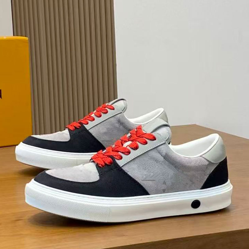 Luxury brand mens sneakers designer men casual shoes cowhide upper anti slip rubber sole mens low top shoes suitable for outdoor vacation travel top quality