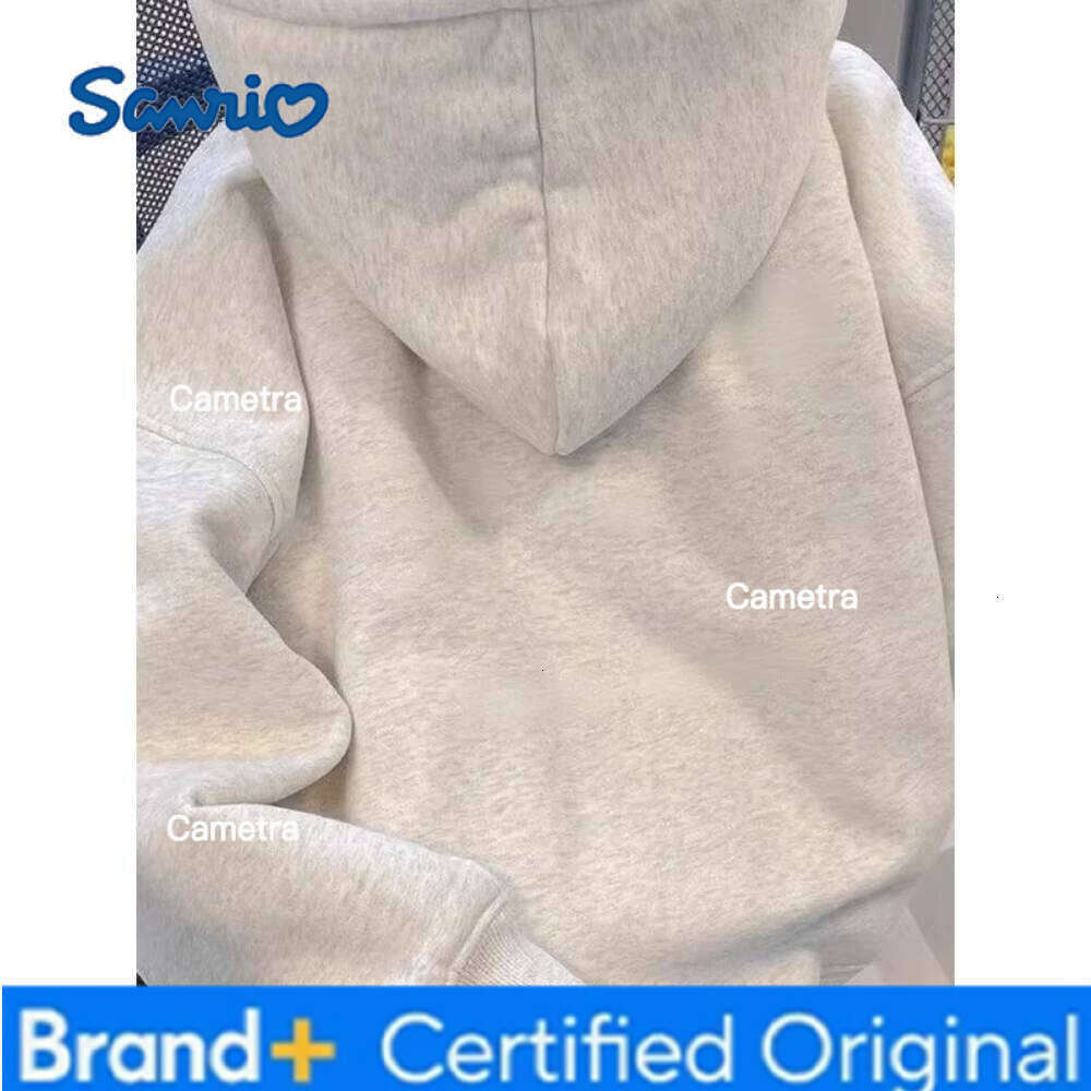 Sanrio MINISO 2026 Autumn/Winter New Cute Katie Cat Printed Hoodie Men's Women's American Fun and Versatile Clothes Unisex Sweater H260112