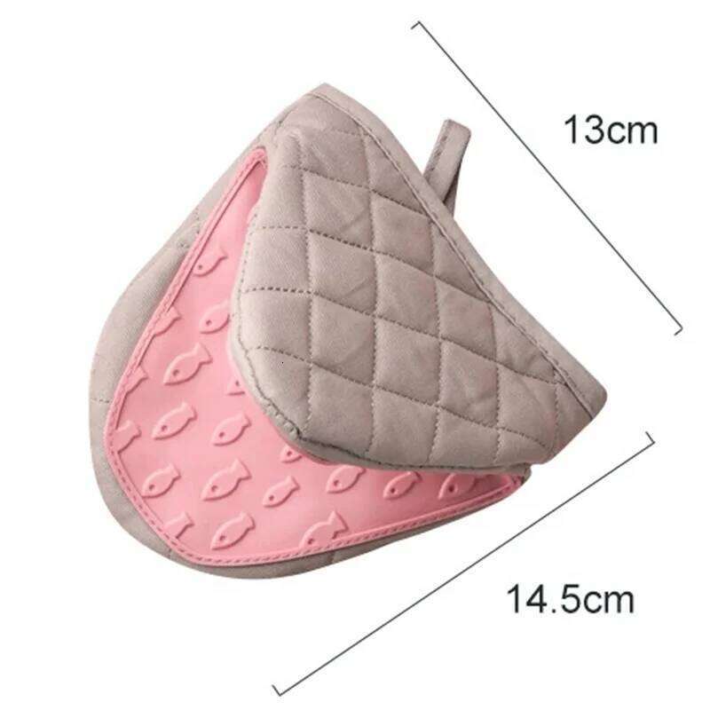 Kitchen Gadgets Fish Design Silicone Pot Holder Anti Scald Gripper Multi-purpose Oven Glove Alternative Hot Dish Mat For Dining Room Table Home Goods 