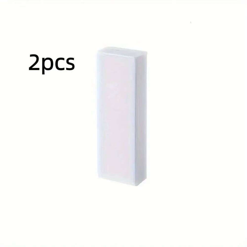 2 Pcs Simple White Rectangular Shoe Stain Cleaning Eraser, Erase Sports Suede Shoes, Synthetic Leather Stains 26Y0112