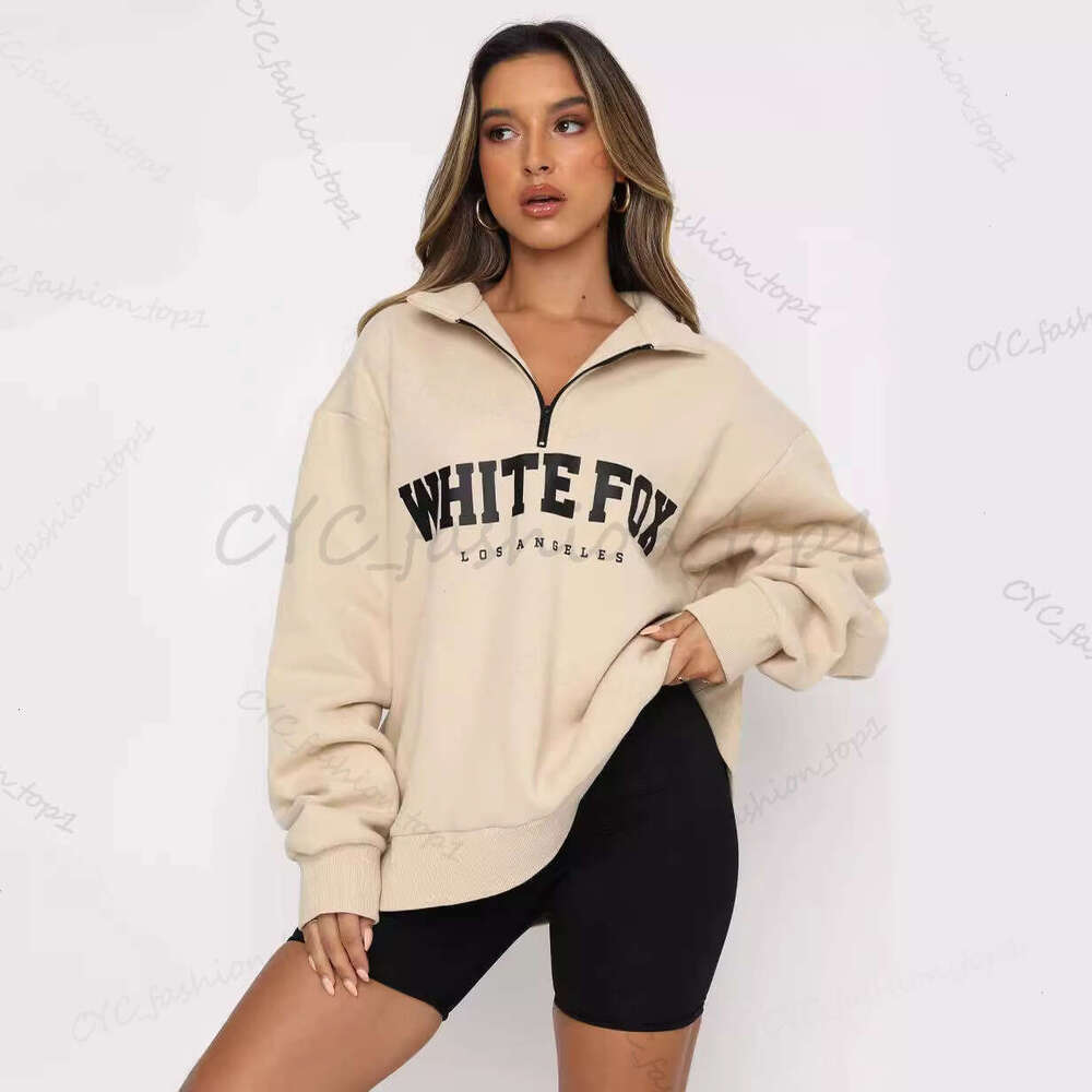 Designer White Foxhoodie Womens Letter Print Set Autumn Winter High Quality Fashion White Foxset Hoodie Sports Sweatshirt Sweatpants Women White Foxset Set Ad8