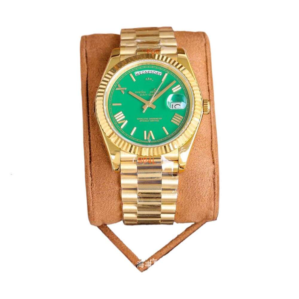 R O LEX Men's automatic mechanical watch, 40mm stainless steel bracelet, luxury business watch, luminous hands, water resistant, with date displa