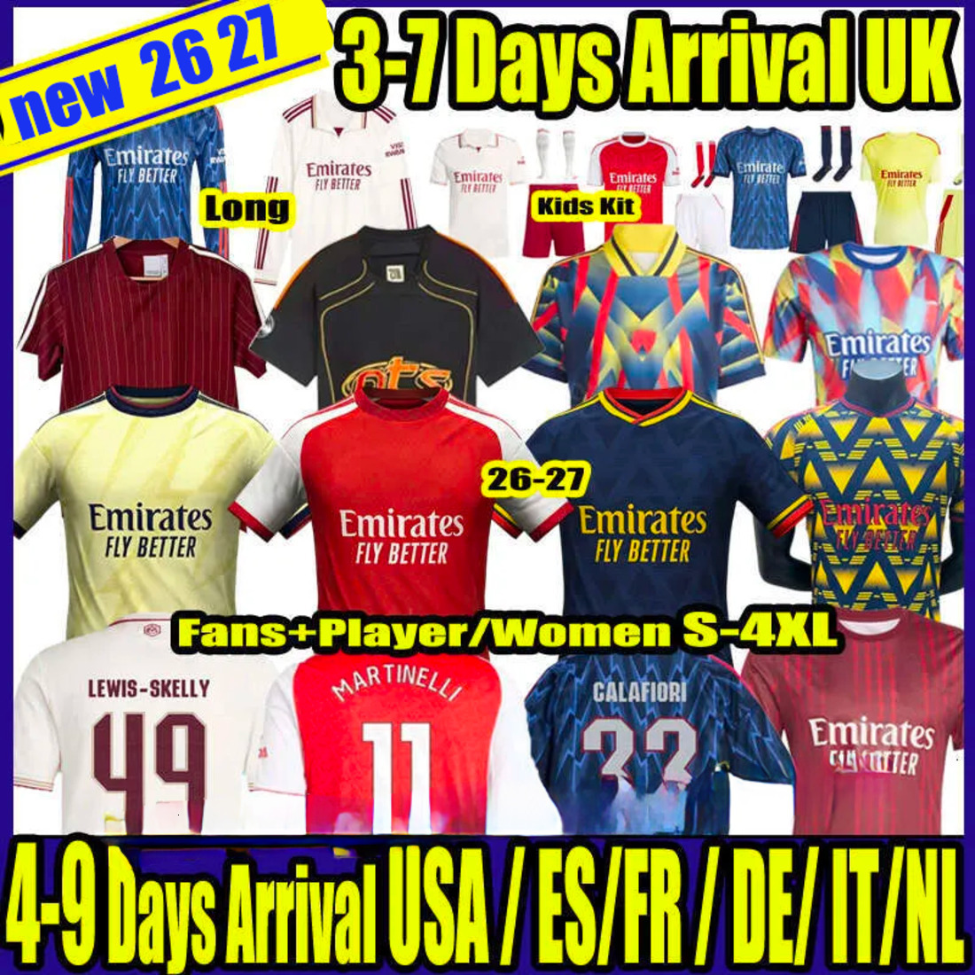 S-4XL Arsen 26 27 EZE GYOKERES LEWIS-SKELLY RICE 25 26 27 jersey soccer jersey HAVERTZ J.TIMBER SAKA ODEGAARD MARTINELLI SALIBA football shirt Kids shirt