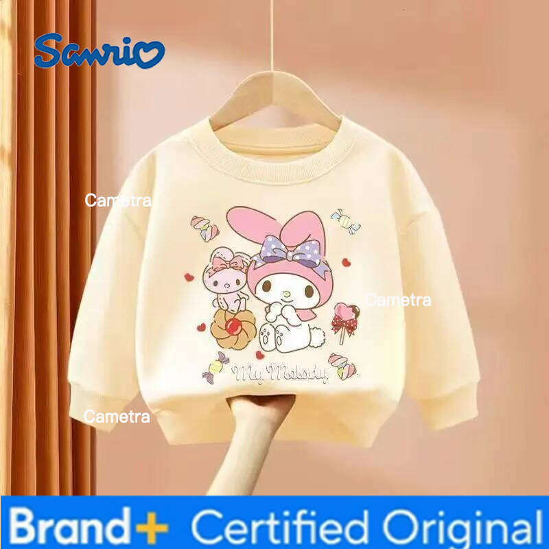 Sanrio Cartoon My melody cute girl sweatshirt long sleeve loose new casual versatile children autumn wholesale gift kawaii H260112