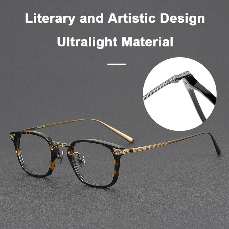 Japanese Same n Retro Square Men Glasses Frame High Quality Acetate Eyeglasses N023 Eyewear 260104