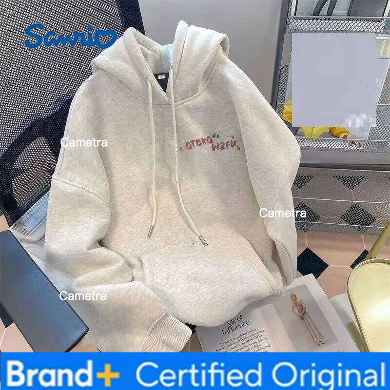 Sanrio Hello Kitty Sweatshirts Cuteore Cartoon Autumn Long Sleeve Young Girl Tops Woman Clothing Running Outerwear New H2601121