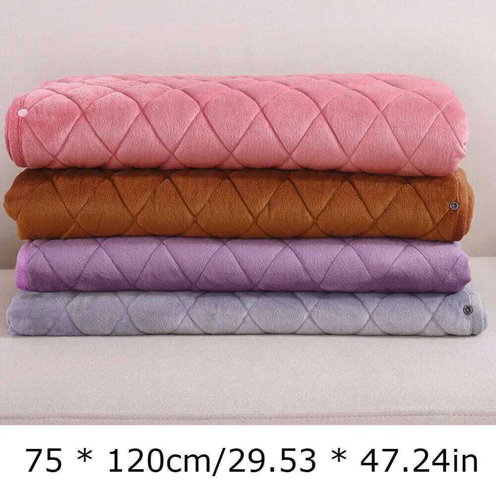 1pcs USB Electric Blanket Heating Throw Shawl Low Voltage Warming For Office Travel Car Home Use Pink Silver Light Purple Tool XJ260112