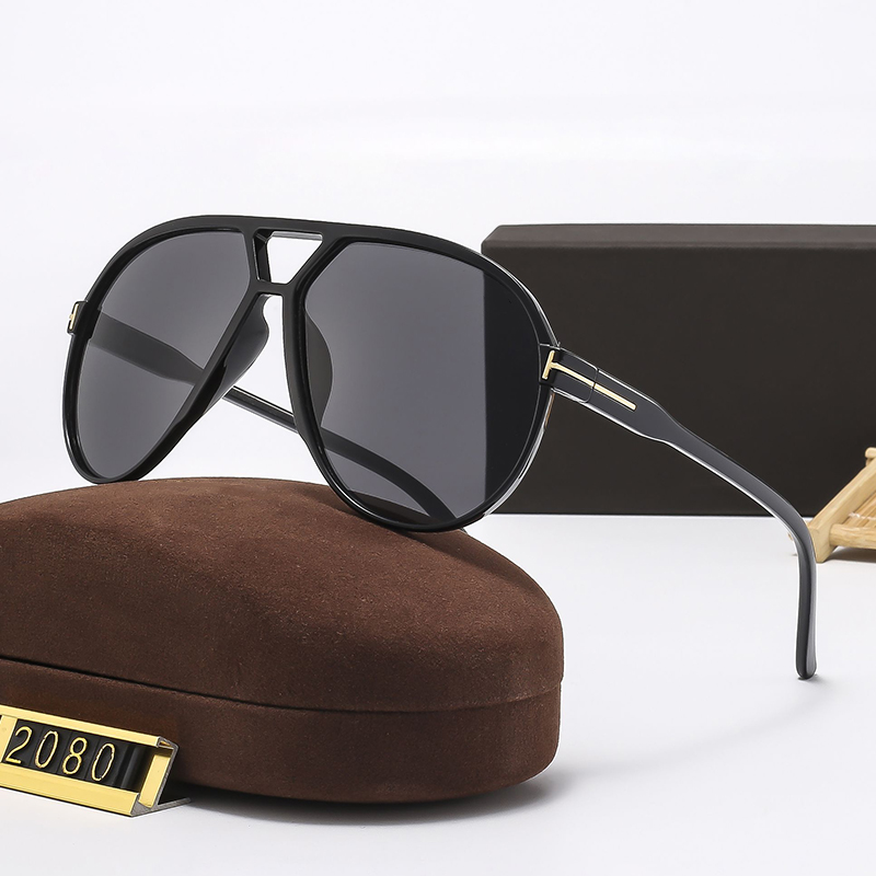 Designer Sunglasses For Women Men Oversized Full Frame Pilot Eyewear 2080 Luxury Sunglasses Outdoor Goggles UV Protection Glasses With Box