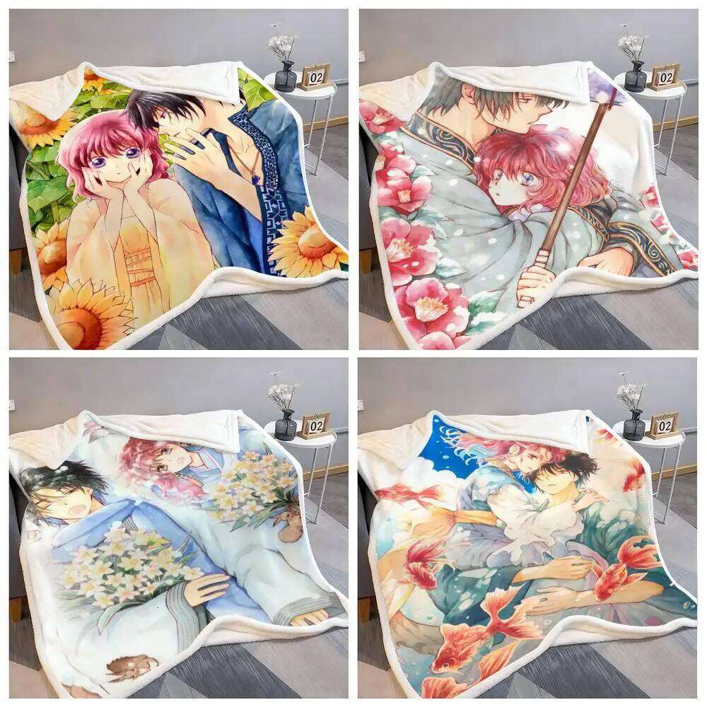 Anime Y-Yona Of The D-Dawn Flannel Fluffy Soft Blanket Warm Skin-Friendly Throw for Sofa Bed Office Nap Winter XJ260112