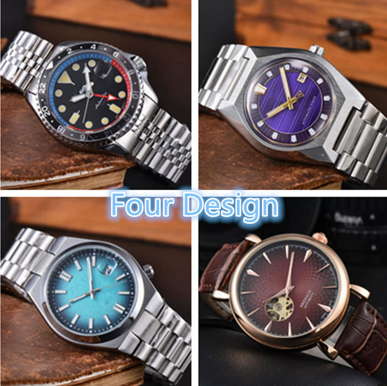 NEW Mens SEIKOity GMT mechanical movement wristwatches High quality luxury stainless steel time clock PRESAGEity Automatic date out luminous citizenwatch