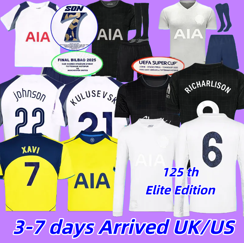 toTTeNhaM hotpsur 1901 Soccer Jersey 125 football shirts tomato2022 XAVI TEL KOLO MUANI SON KUDUS MADDISON toTTeNhaM whiteout 25 26 ROMERO VAN DE VEN mens kit kids