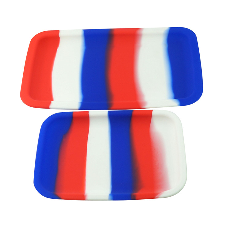 Silicone Rolling Tray Heat-resistant Tobacco Handroller Cigarette Tray Smoking Accessories Silicone Container Oil Rigs