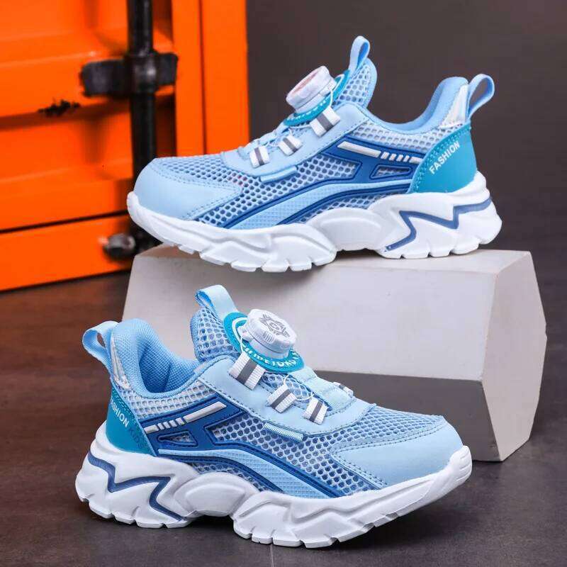 New Children Sports Black Mesh Summer Breathable Kids Casual Shoes Boy Tennis Running Sneaker X260112
