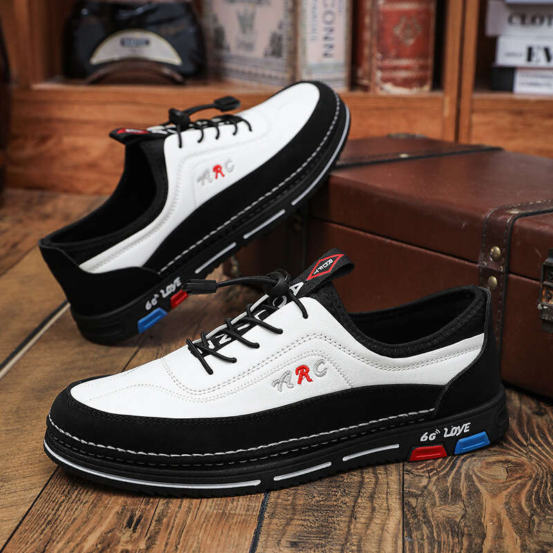 Free shipping Plus Size New Korean Style Daily Commuting Leather Fashion Business Casual Men's hot seller Shoes Four Seasons Breathable Versatile