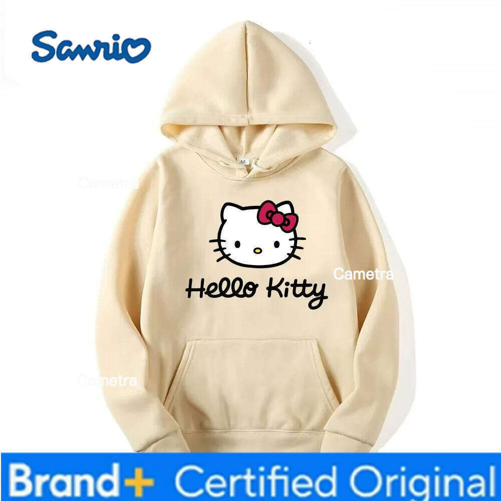Sanrio Casual Female Sweatshirt Hot Sale Hello Kitty Autumn Womens Hoodie Long-Sleeved Women's Sweatshirts Y2k Hoodies Clothes H260112