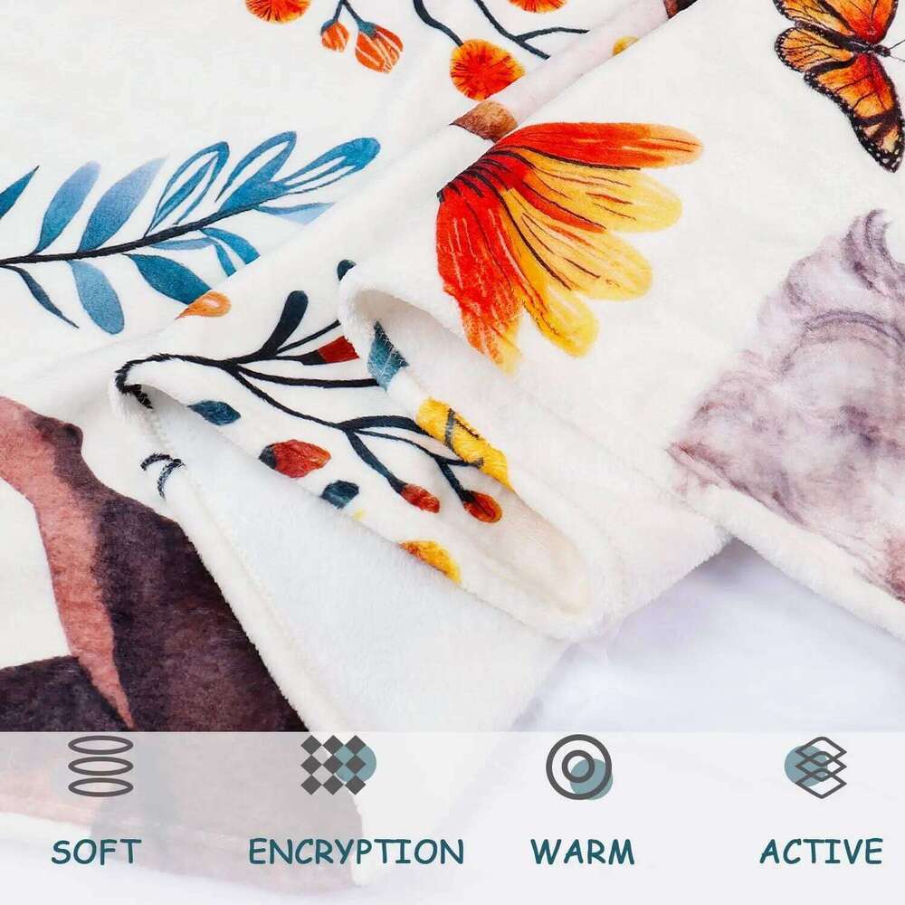 Cartoon Cute Cat Flannel Cover Warm And Comfortable Travel Blanket Sofa Blanket, Perfect Gift For Pet Lovers XJ260112