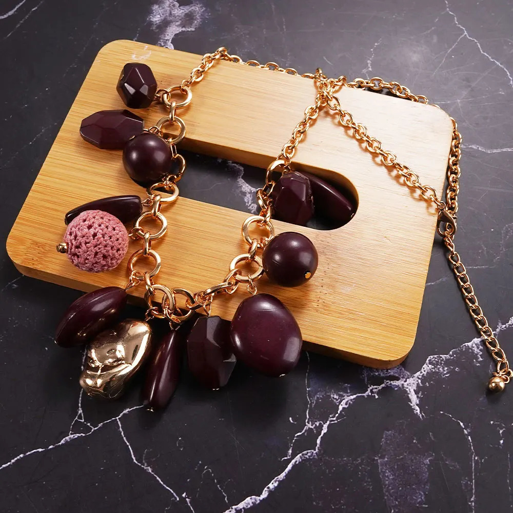 Fashionable Minimalist Irregular Pendant Necklace With Collarbone Chain Banquet Accessory Jewelry 260107