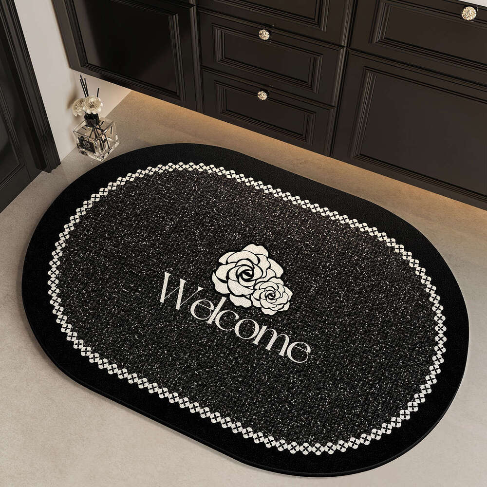 Bath Mat Diatomaceous Earth Non Slip Door Mat Water Absorbent Anti Slip Carpet For Bathroom Entrance
