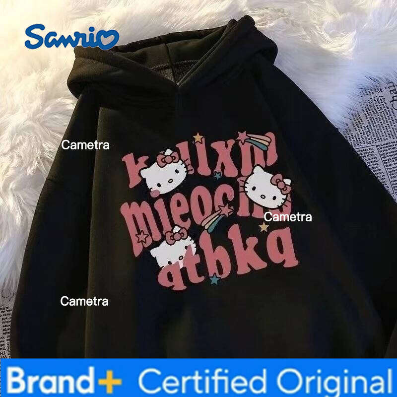Sanrio Personalized Stitch Autumn/Winter Small Medium Large Men's and Women's Hooded Hoodie Thick Coat Trendy Children H260112