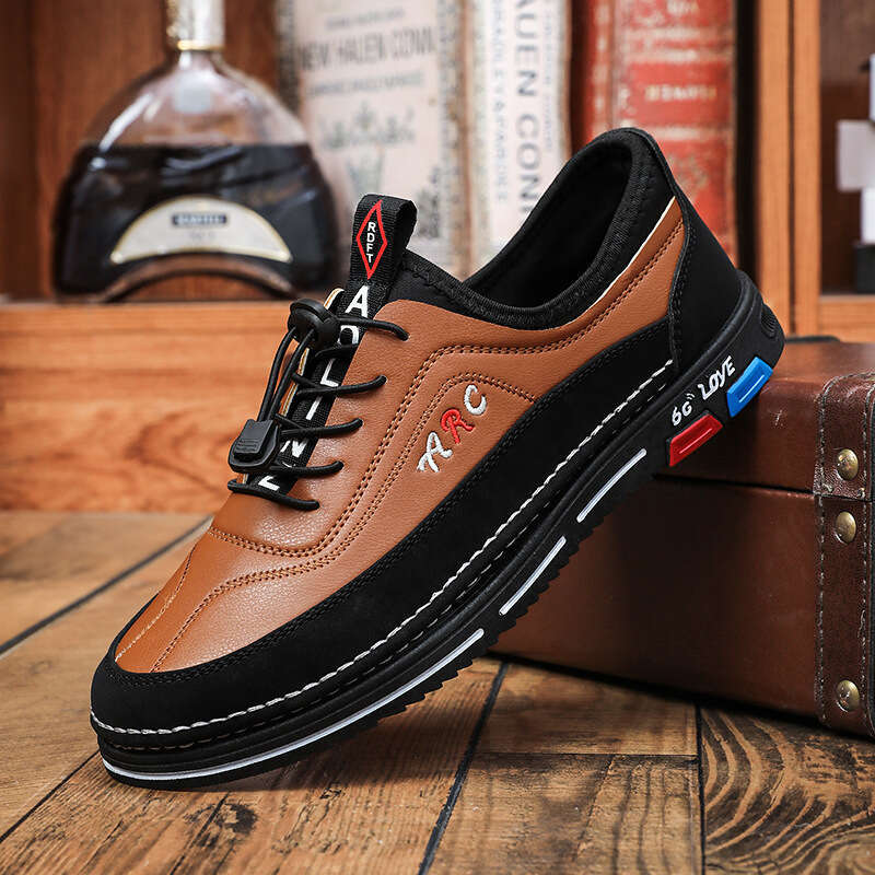 Free shipping Plus Size New Korean Style Daily Commuting Leather Fashion Business Casual Men's hot seller Shoes Four Seasons Breathable Versatile