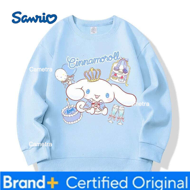 Sanrio Yuguigou Girls' Cartoon Hoodie Sanliou Loose Fit Spring Autumn New Children's Leisure Sweet Style H260112