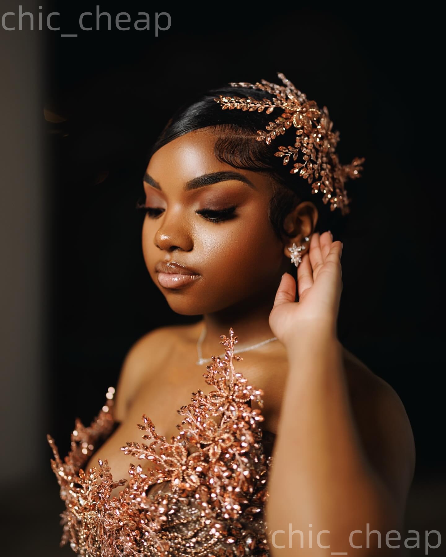 Aso Ebi 2k25 Brown Mermaid Prom Dresses 2026 Crystals Illusion Sequined Evening Formal Party Second Birthday Engagement Gowns Dress For Special Occasi