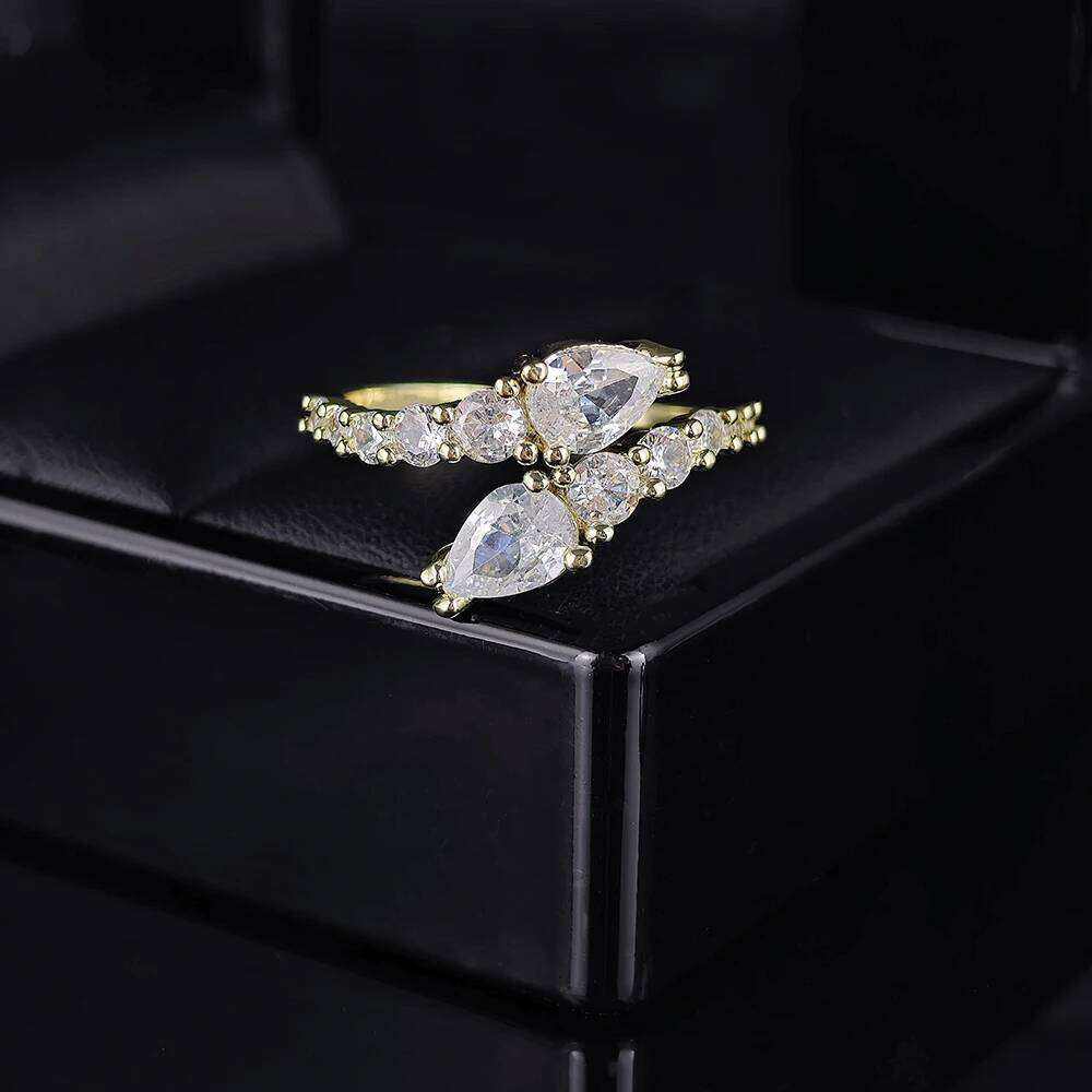 Fashion Jewelry Snake Shaped Zircon Open Ring Affordable Luxury Versatile Feminine Index Finger Ring High End Accessories