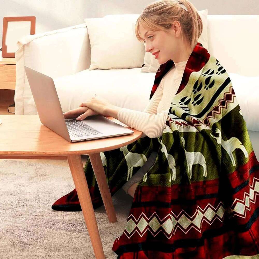 Blankets and Throws Soft Fleece Warm Home Decor Winter Flannel Blanket Christmas Decorations for Women Wife Sofa Bed XJ260112