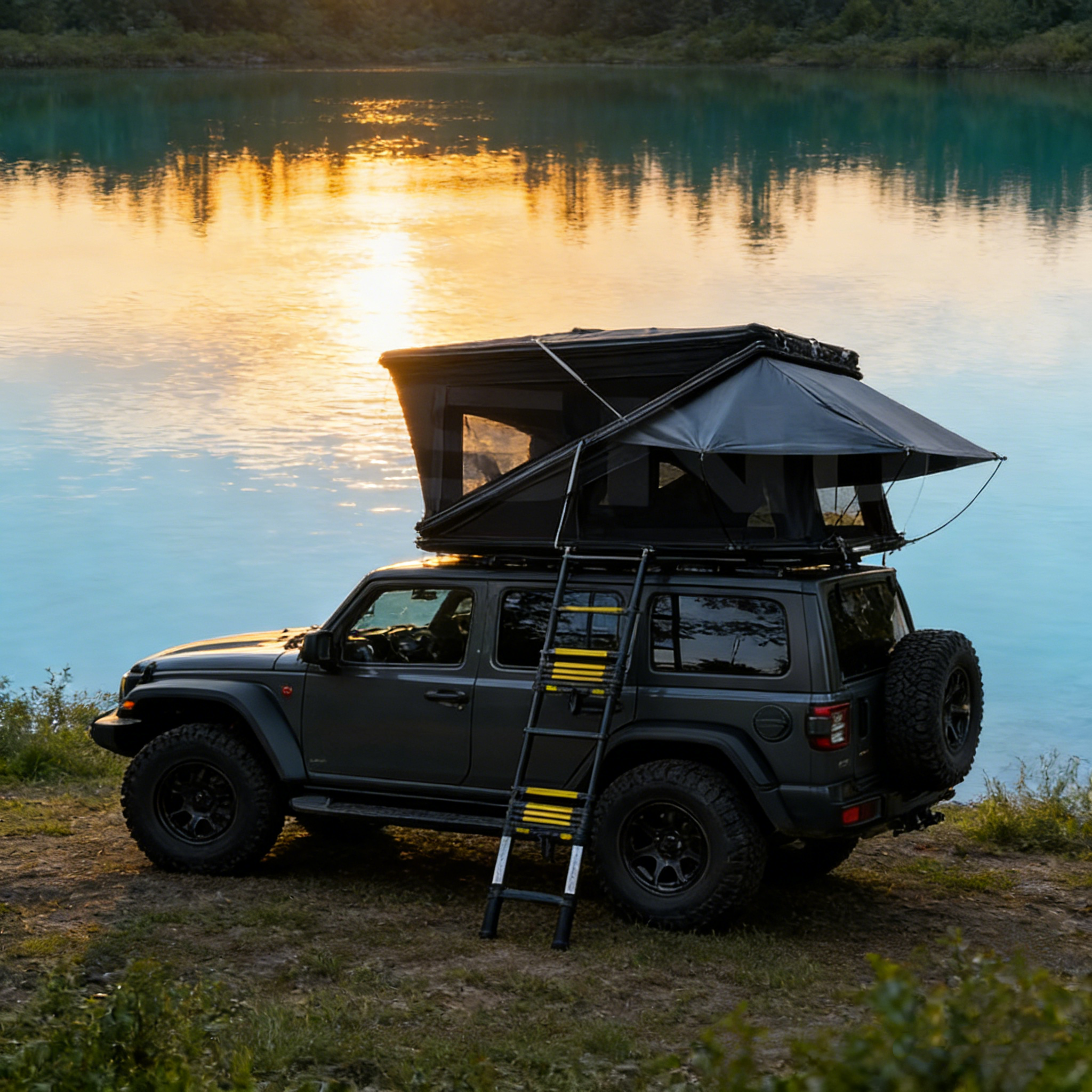 High Quality Lightweight Mini Truck Camper RV Off-Road Pop-Up Caravan with Waterproof Bathroom Expandable Movable for Travel