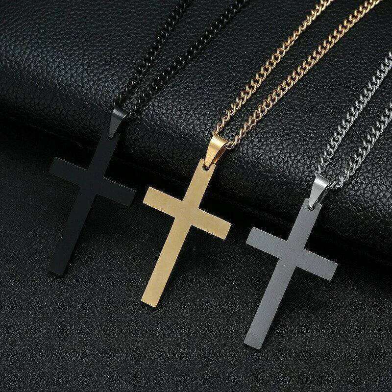 New Religion Christian Simple Necklace for Women Men Virgin Mary Jesus Cross Pendant Chains Fashion Jewelry H260112