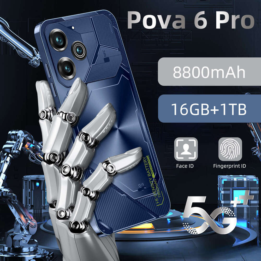 Famous brand cross-border explosive product exclusively for Pova6 Pro Android smartphone 16+1T source factory direct sales (explosive product)CKS