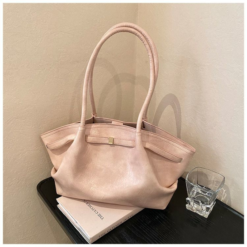 2026 new style high-quality large-capacity armpit bag fashionable commuting handbag pleated versatile single-shoulder tote bag for women